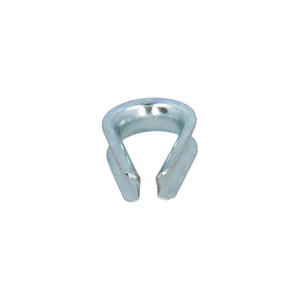 Zinc-plated cable thimble for 4 mm cable.