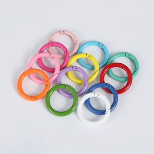 Custom Metal Spring Buckle Colorful Round Snap Hook
