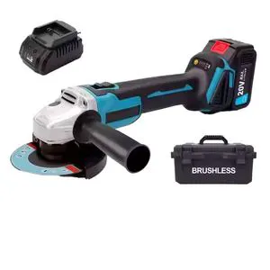125mm Lithium-Ion Brushless Angle Grinder Power Tool Rechargeable Cordless Angle Grinder for Home Cutting and Polishing