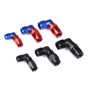 High Performance Anodized Aluminum Cast Rotary Hexagon Head Hose End Adapter AN4 6 8 10 12 Connector