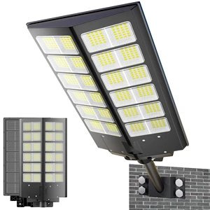 New Arrival LED ABS Solar Street Light Outdoor Road Lamp IP65 with Radar Sensor Remote Control Timing Garden Lighting