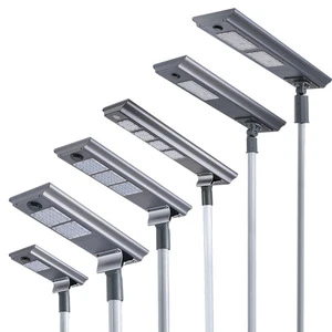 Lithium Battery IP65 Durable Aluminum Housing High-Efficiency Solar Panel LED Solar Street Light Radar Sensor 150lm/W Efficiency