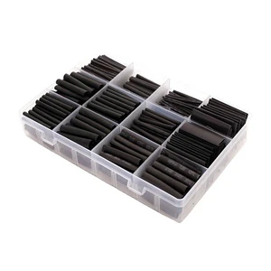 625Pcs Black Thermal Dormitory Administrator Heat Shrinkage Insulated Sleeve Heat Shrinkage Tube Set