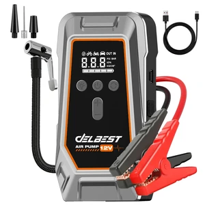 16000mAh Emergency Jump Starter 1000A Start 1000x Cycle Life Lithium Battery LED Light Digital Screen for Motorcycle Truck