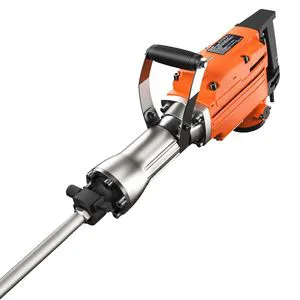 Electric Hammer Demolition Jack 2200W SDS Max Industrial Concrete Breaking Power Tool with 2 Chisel Bits