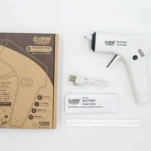 Cordless DIY hot gule gun 10W Portable Lithium Battery Powered Hot Melt Adhesive Heating Gun For Repair Projects