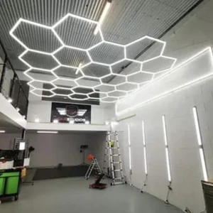 Hot Selling Lights Car Shop Garage Light 6500K Honeycomb Led Light Garage Hexagon Led Lamps