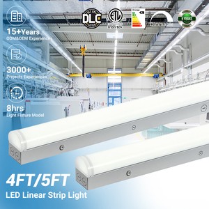 Low Price Stainless Steel Hanging 2ft 4ft 5ft 8ft 15w 20w 25w 30w 40w 55w 60w 65w Batten Lamp Office Led Linear Light