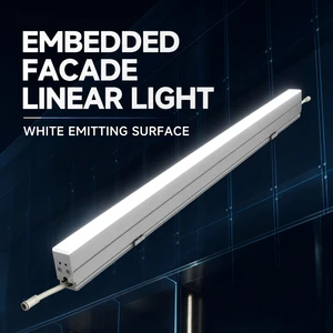 DMX512 RGBW LED Linear Bar Thick Acrylic Diffuser 14W IP65 120 Beam Architectural Contour Lighting Hotel Mall Facade Project