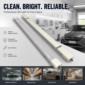 Wide Durable Pantalla Estanca LED Tri-proof Light 36W 1200mm AC220-240V IP65 Waterproof Vapor Tight Fixture Linear Shop Lights
