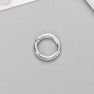 S925 Sterling Silver Spring Ring Clasp Round Open Jump Ring Connector for DIY Jewelry Making Necklace & Bracelet Findings