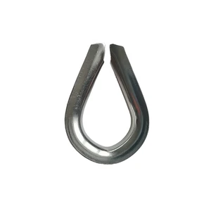 Factory 3/8 US G414 Heavy Duty Wire Rope AISI304/316 Stainless Steel Thimble