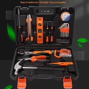 Professional High Carbon Steel Household Tool Set All-in-one Electrician Hardware Kit for Home Car Repair Portable Toolbox Set