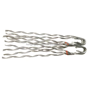 Hongjing Guy Grip Dead End Preformed Hot Dipped Galvanized Steel Tension Clamp with Protection Thimble for Overhead Line System