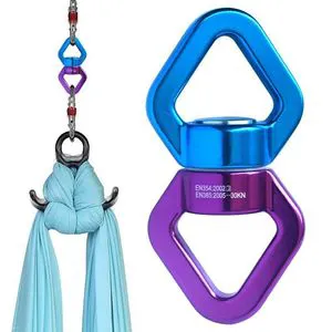 Universal Rotary Connector Ring Yoga Gimbal Hammock Swing Spinner Rope Swivel