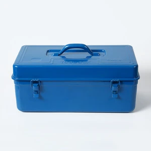 Iron Tool Box, Metal Portable Multi Purpose Toolbox, Sturdy Storage Box With Lock, Storage Container