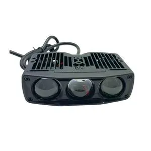 F06N New 3-LED Spotlight Wide Beam High Brightness 6000K White/White Dual Color Reflector Cup 70W 12V Universal Fit Car Light