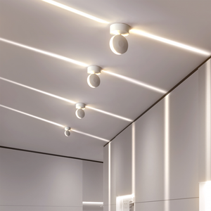 360 Degree Project Building Narrow Line Wall Lamps Spotlight 10W Round LED Window Sill Light for Hallway Hotel Aisle Bar Family