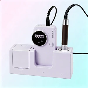 Professional 40000RPM Strong Silent Dynamic Balance Design BrushlessMotor Nail Drill Machine With UV Disinfection Chambe