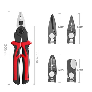 Multifunctional Vise, Needle Nose Pliers, Diagonal Pliers Set, Household Electrician Wire Stripper, Hardware Tool Pliers