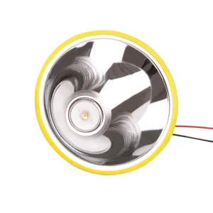 LED Light Cup Aluminum Alloy Reflector Cup Large Flashlight Lamp Bowl Spotlight/Headlight, Long-Range Focus Type 3.7V / 4.2V