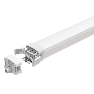 IP65 Waterproof LED Fitting 1-10v Dimming Lamp Lighting Fixture Emergency 40W 60W Tool Free Led Vapor Tri Proof Tight Light