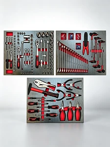240PCS EVA Storage Auto Repair Tool Set Portable Organized Socket Kit for Vehicle Trunk