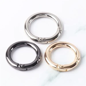 18-40mm Metal Purse Buckles O-ring Spring Door Buckle Carabiner Snap Hook Keyring Keychain DIY Clasp Jewelry Bag Accessories