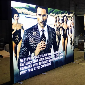 Custom Printed Portable LED Lightbox Backlit Exhibition Stand