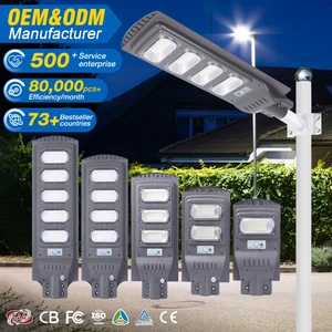 Zenlea Outdoor Road Lighting Ip66 Waterproof StreetLight 30W 60W 90W 120W 150W Integrated All in One Led Solar Street Light