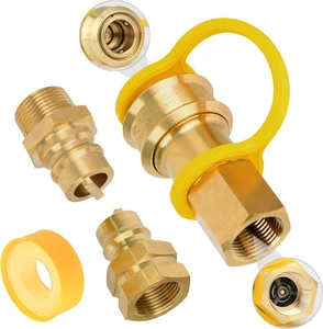 360 Rotary Joint Quick Connect Disconnect Accessory, Suitable for Commercial Kitchen Gas Hoses