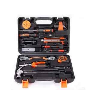25 Pcs Electrician Tools Box Power Tools Kit Hand Set Tool Case Cordless Li-Ion Drill with Multimeter