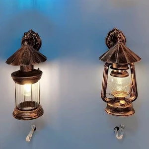 American Retro Loft Bar Cafe Bedside Bedroom Water Proof Wall Lamp Restaurant Aisle Stair Aisle Corridor Industrial Glass Lamp