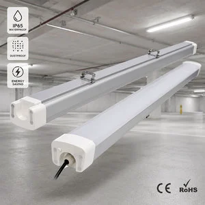 40W Led Tri Proof Light Ip65 Waterproof Linear Fixture for Warehouse Garage Parking Lot Indoor Industrial Use Project