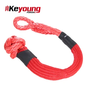 67350lbs Black Synthetic Soft Shackle Rope Factory Price Off-Road Recovery New Condition