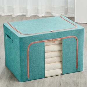Wholesale Cheap Foldable Storage Box With Lid 600D Oxford Material Over 35L Capacity For Home & Kitchen Organization
