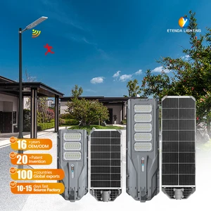 ETD B1 Solar Street Light 3030 LED ABS Road IP65 Integrated Solar Lamp with Motion Sensor and Remote