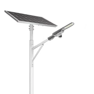 CE ROSH ENEC LED Split Solar Street Light With CCTV Camera 1080p 50W 80W 100W Solar Street Lamps