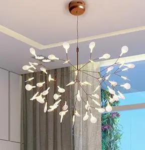 JYLIGHTING Firefly Decoration Postmodern Simple Living Room Lamp Bedroom Creative Circular Led Pastoral Modern Pendant Light