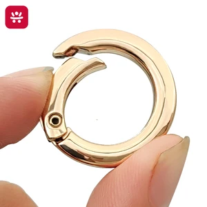 Square Wire Round Buckle Spring Ring Zinc Alloy O-ring Flat Wire Spring Buckle Hook Open Ring Hardware Buckle