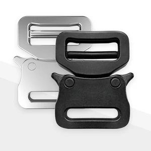 Colored 1inch Buckle With Costom Engraved Logo Metal Buckle For Shoes Bag Accessories Adjustable 25mm Strap Buckle