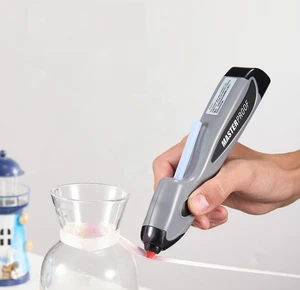 CE Certified Electric Cordless Hot Glue Gun with Rechargeable Battery DIY Plastic Tool Featuring Stainless Steel Nozzle