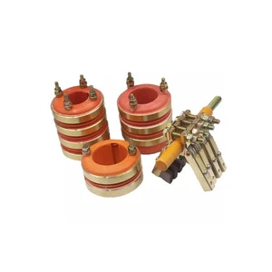 Conductive Slip Ring Connector 2/3/4 Way ID20/25/30/35mm OD58mm Herringbone Carbon Brush Rotary Electrical Connector