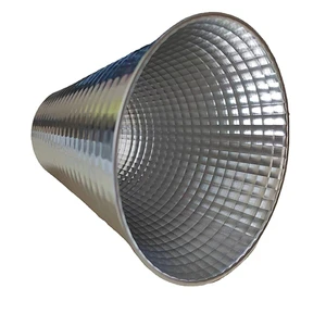Wholesale Spinning Aluminium Light Cone Lampshade Corn Reflector Cup, Pattern Checkered Downlight Spotlight Reflector