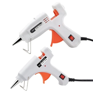 20W DIY Grade Hot Melt Glue Gun with 7mm Diameter Glue Sticks Industrial Thermo Electric Heat Temperature Tool