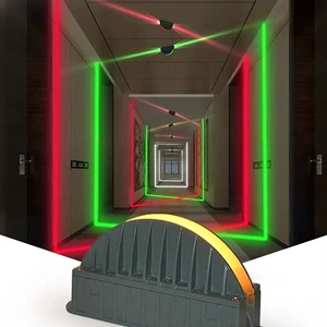 Contour Hole Red Green Yellow 180 Degree Narrow Beam Angle Staircase Light 12W LED Window Door Frame Spotlight