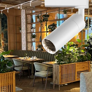 Zoomable 10W LED Aluminum Track Light with Anti-Glare Adjustable Dimming & Zoom High CRI 97 for Museum Hotel & Commercial Use
