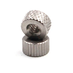 ODM Custom Industrial M5 Round Knurled M2-M6 Galvanized Nickel Plated Durable Stainless Steel High Knobs Flange Lock Thumb Nuts