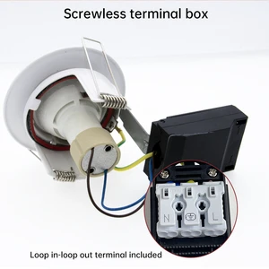 70MM Cut Out Recessed Fire-Rated Modern Dimmable Low Ceiling High Lumen IP65 50W Led Downlight