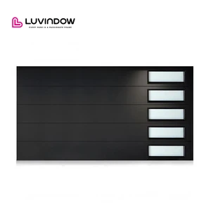 High Quality Modern Light Luxury Garage Door Sectional Aluminum Alloy For Villas